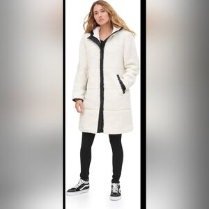 Levi Strauss Women's Sherpa Cream Long Size Large